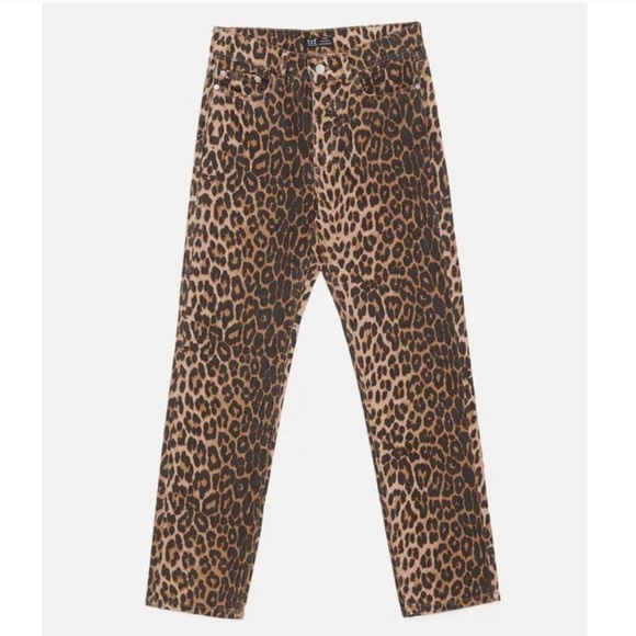 NWT Zara Cheetah Jeans - Picture 3 of 12